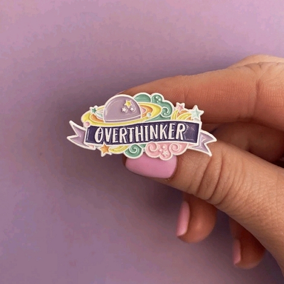 NEW Overthinker Brooch/Pin - Picture 1 of 3